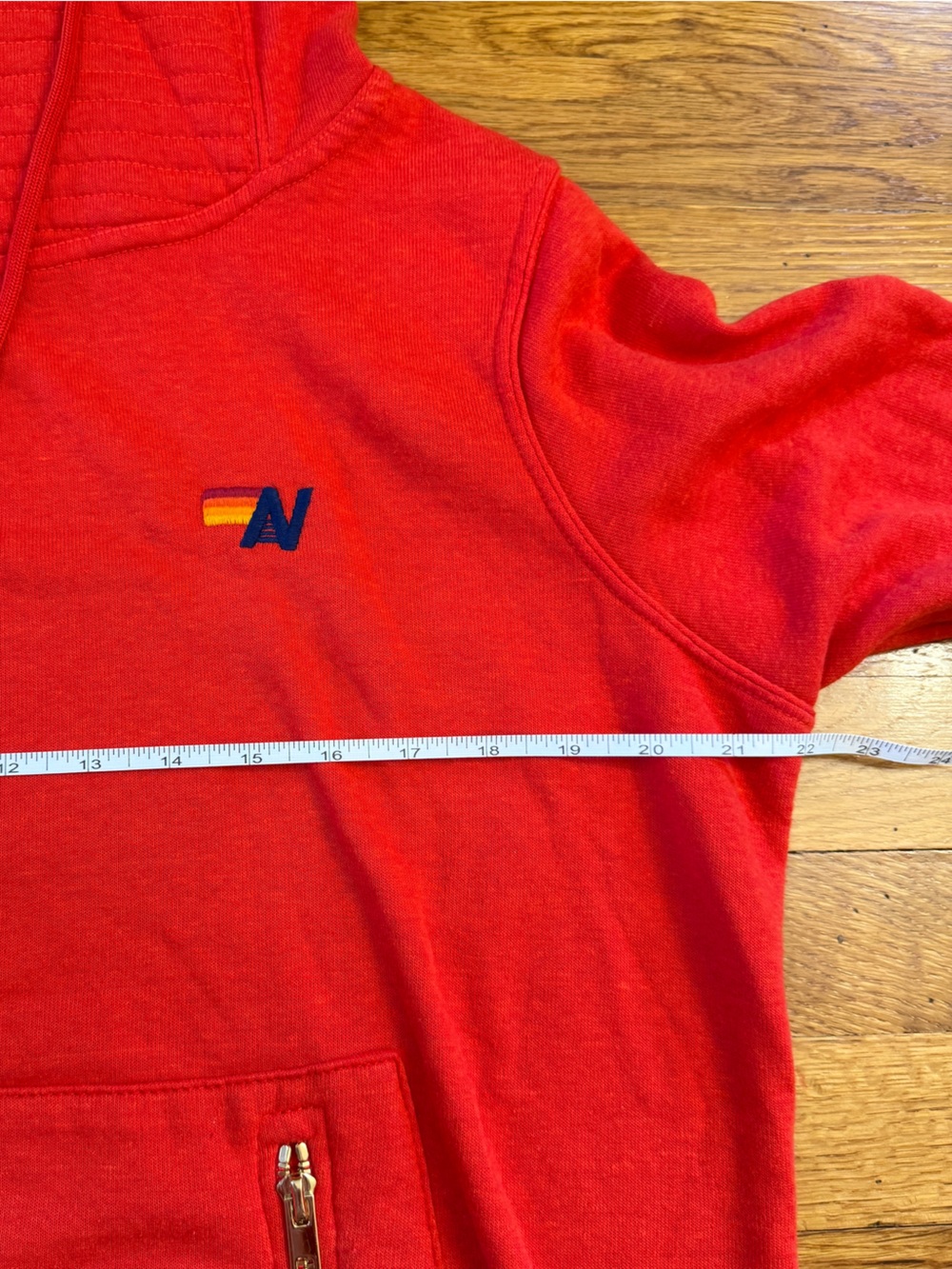 Aviator Nation Ninja Pullover Hoodie in Red - Size Large Light Cozy Sweatshirt - Picture 3 of 7